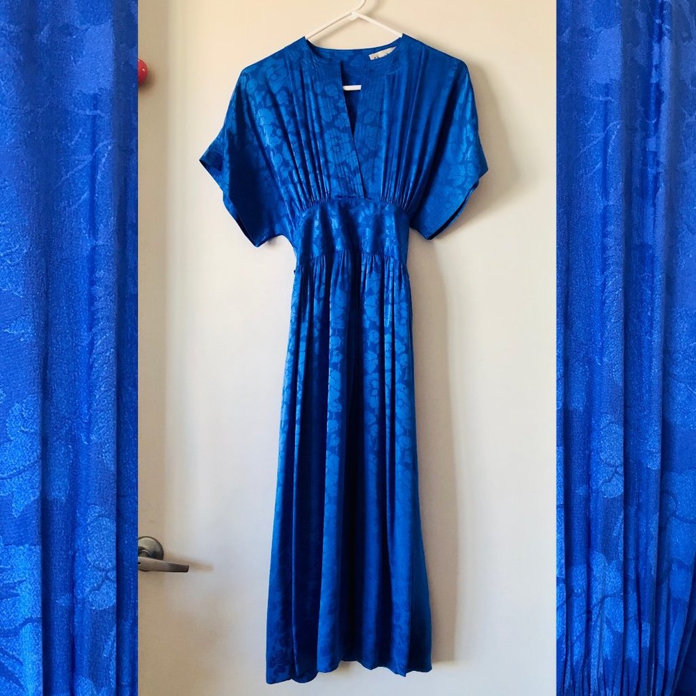 VTG 1980s Albert Nipon 100% Silk Dress - Size 4